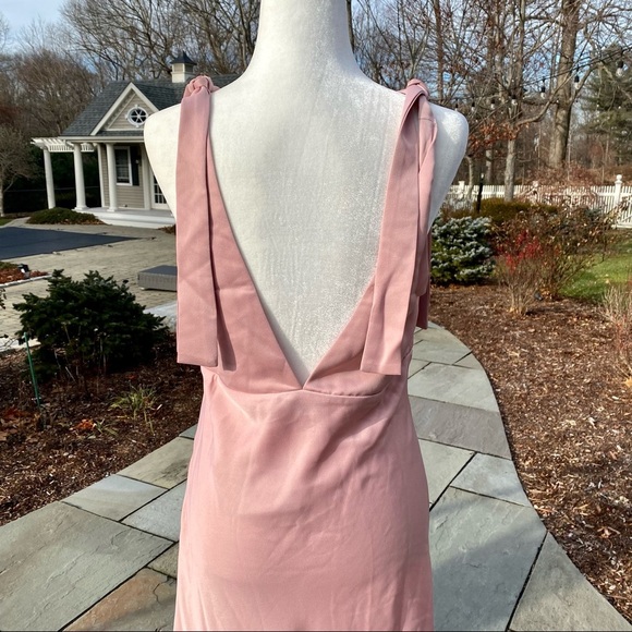 NWT BHLDN Sachin & Babi Hudson Satin Charmeuse Midi Dress in Dusty Rose - Picture 10 of 14